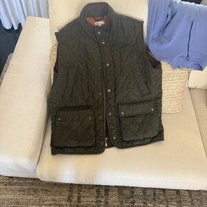Peter Millar Dark Green Quilted Vest